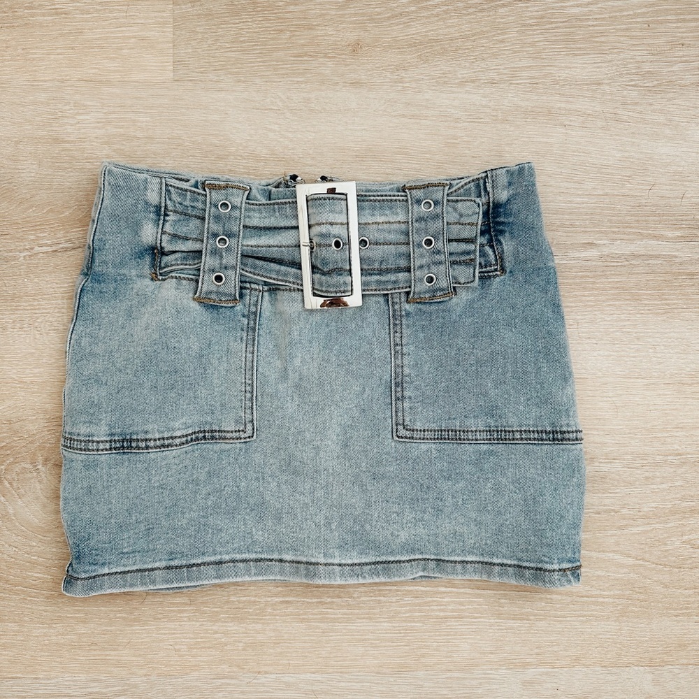 Edikted Denim Skirt